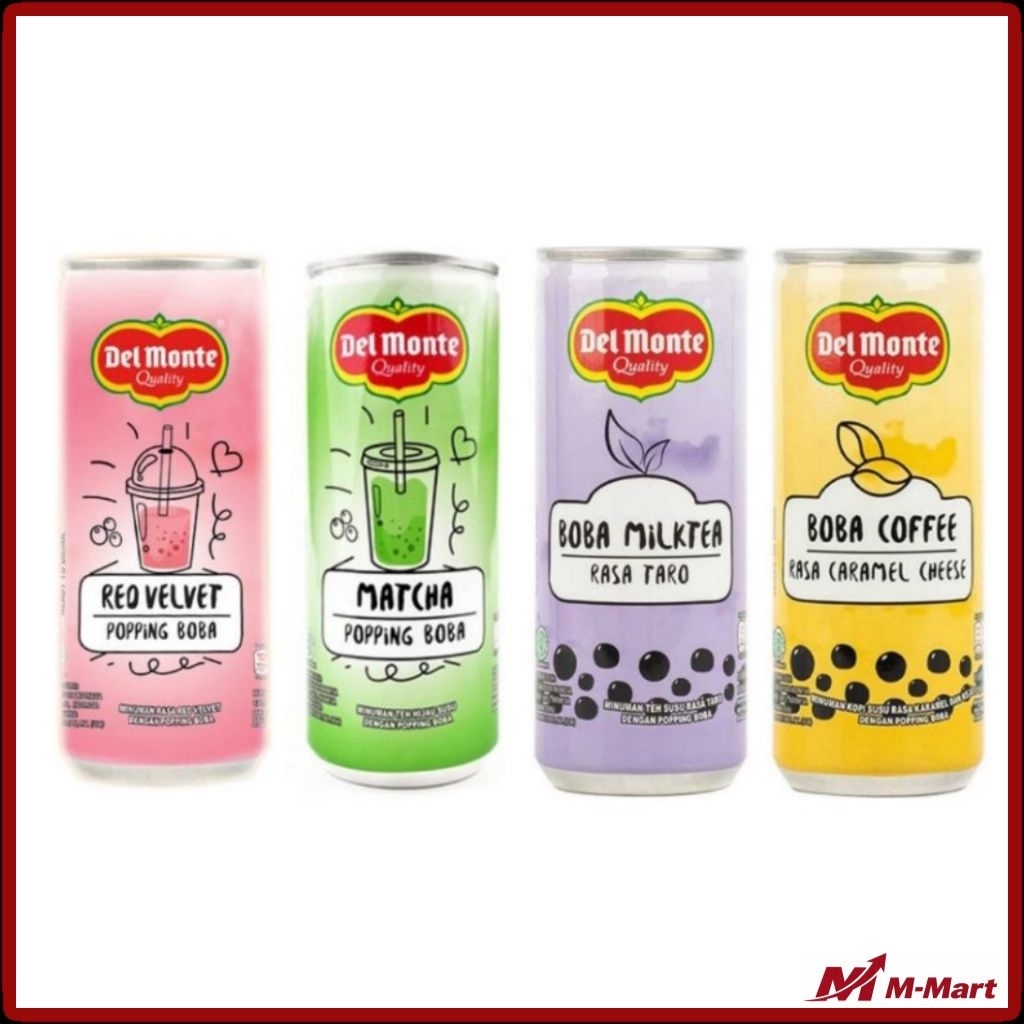 Del Monte Minuman Boba Kaleng 240 ml