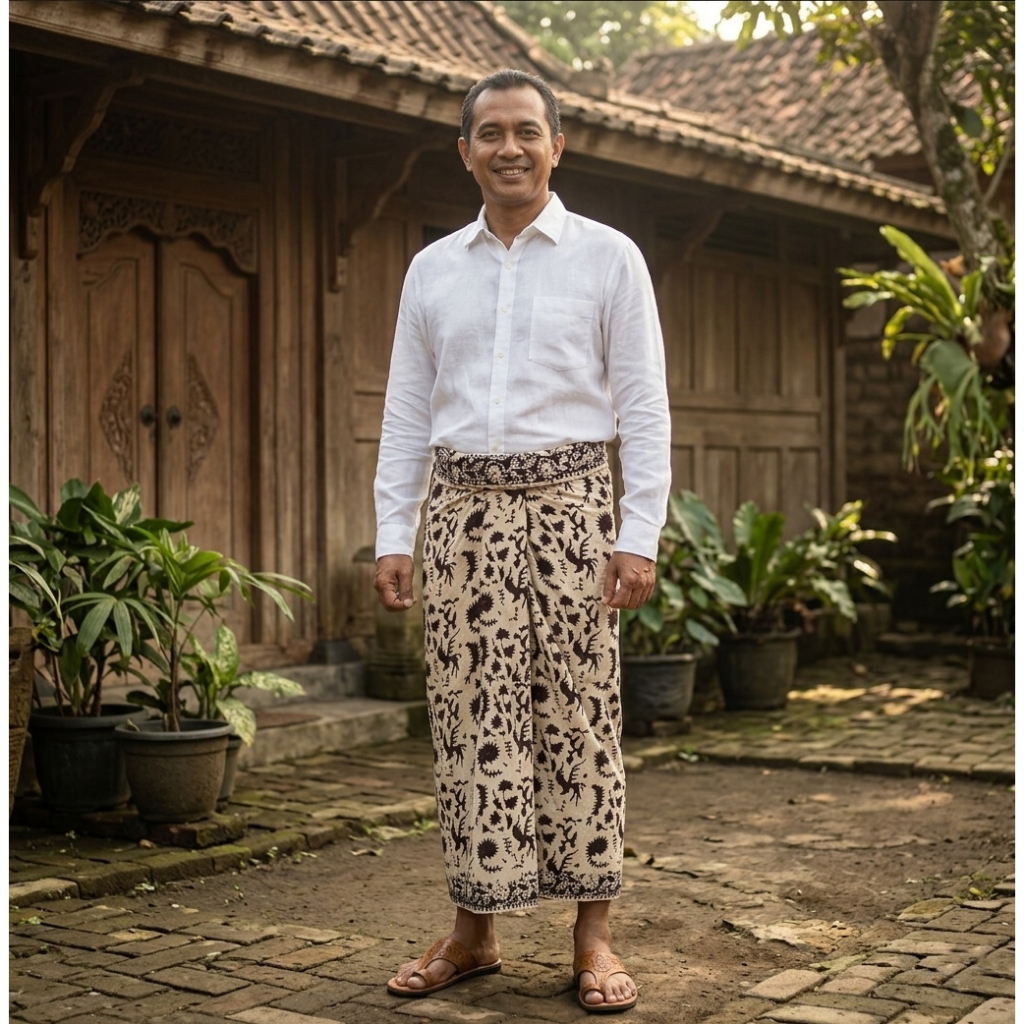 Sarung batik pria dewasa premium terbaru | Sarung batik pejabat motif KENARI | Sarung batik pria jum