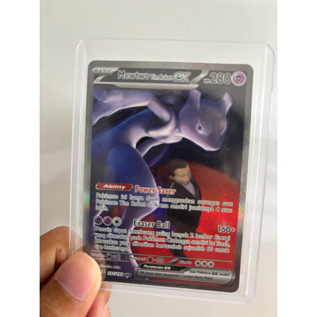 Mewtwo Tim Roket EX SAR 237/193 Pokemon TCG