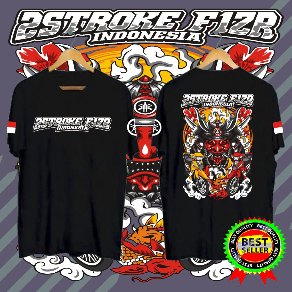 kaos YAMAHA 2STROKE FIZR INDONESIA  kaos YAMAHA 2STROKE FIZR INDONESIA  Pria dan Wanita