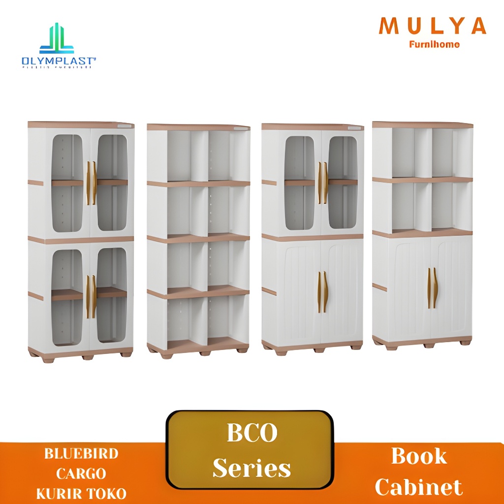 Lemari Buku Plastik Serbaguna Olymplast/ Book Cabinet Olymplast BCO [GOSEND]