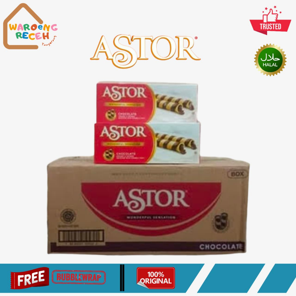 Astor Wafer Stick Double Chocolate 150 Gr [1 DUS ISI 20 BOX]