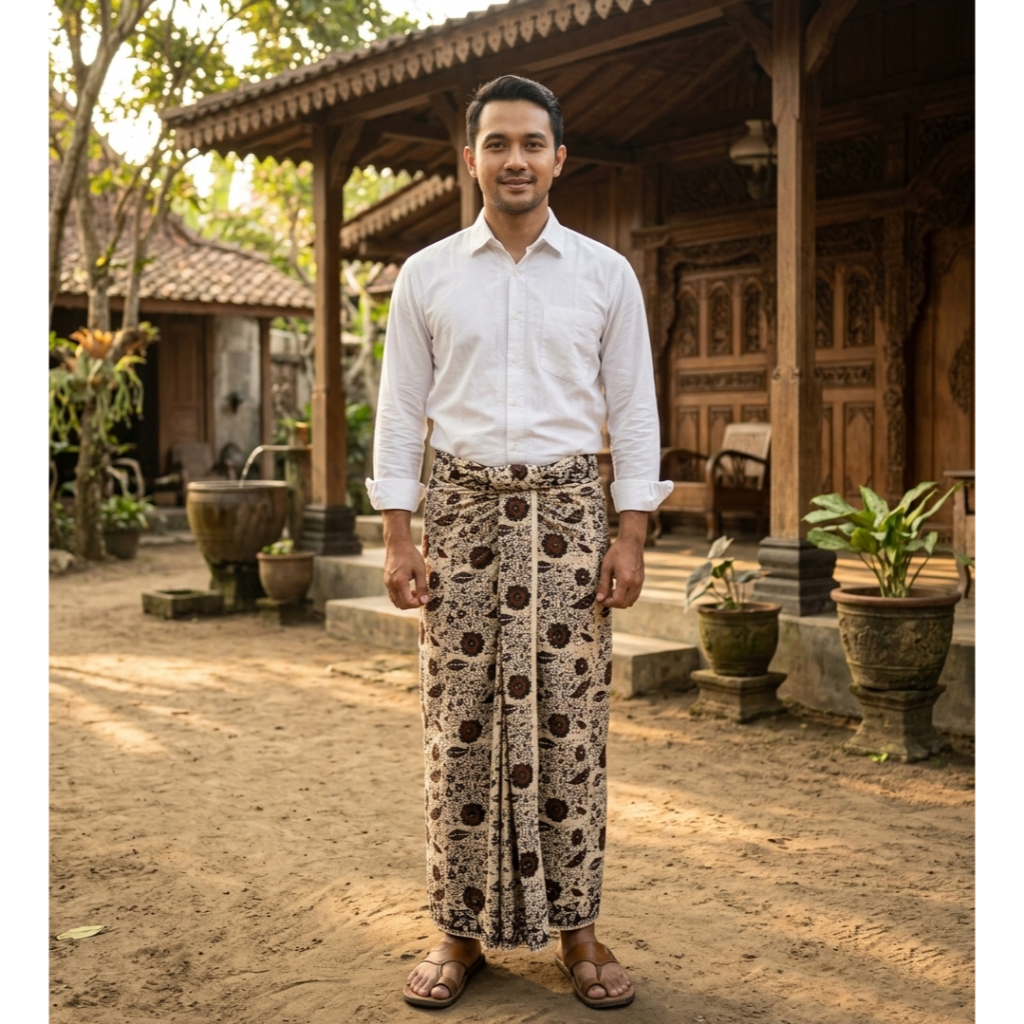 Sarung batik pria dewasa premium terbaru | Sarung batik pejabat motif ROMO tiban | Sarung batik pria