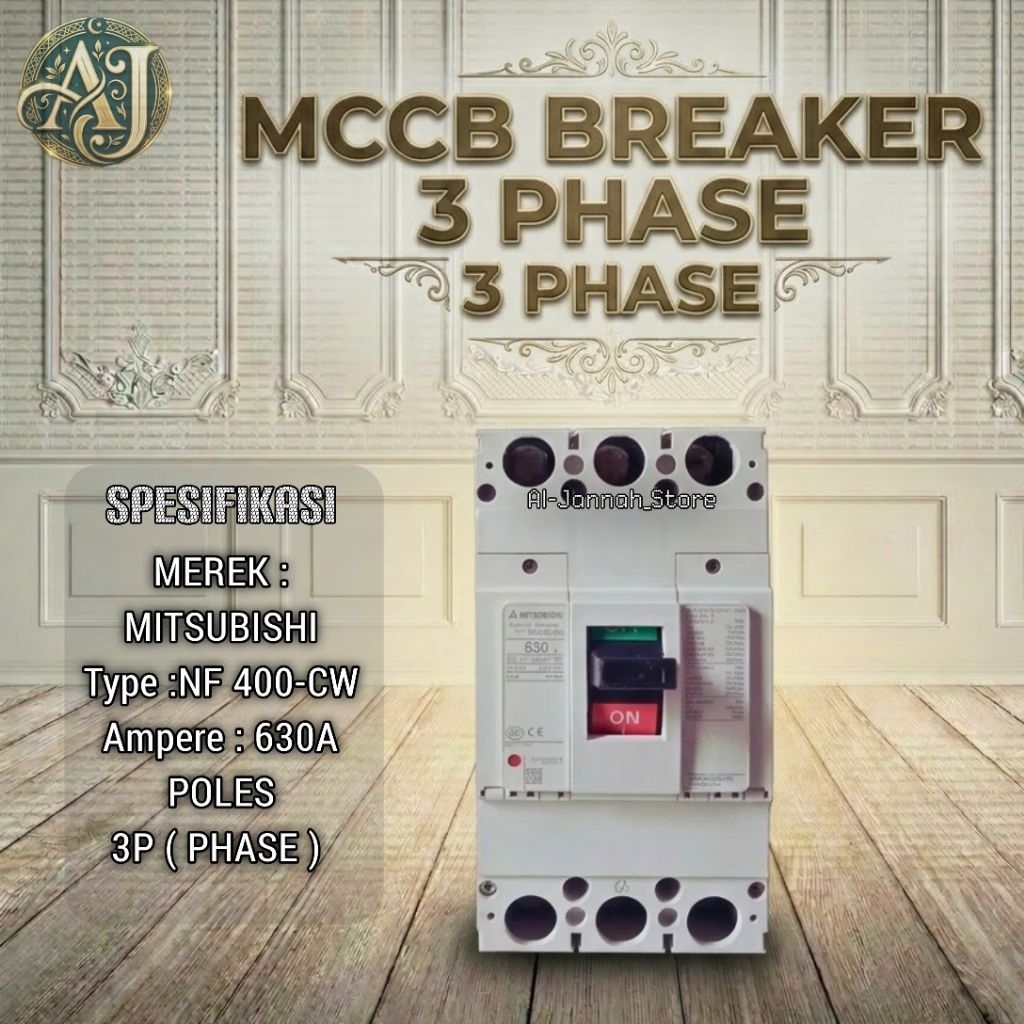 NFB MCCB Breaker Mitsubishi NF-400CW 300a 350a 400a