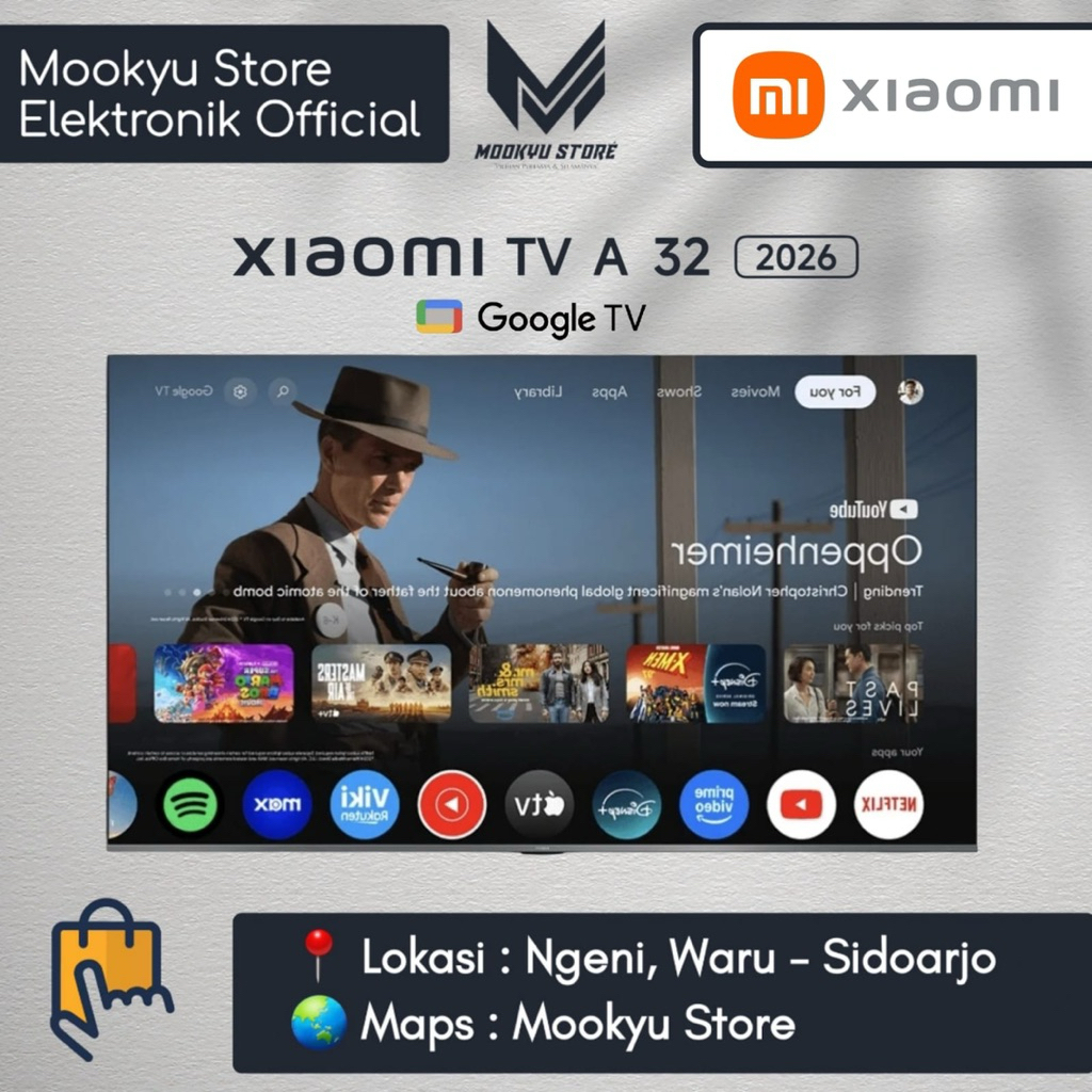 XIAOMI LED GOOGLE TV 32 inch | MI TV 32 A 2026 | Google Assistent, Bluetooth & IPS PANEL