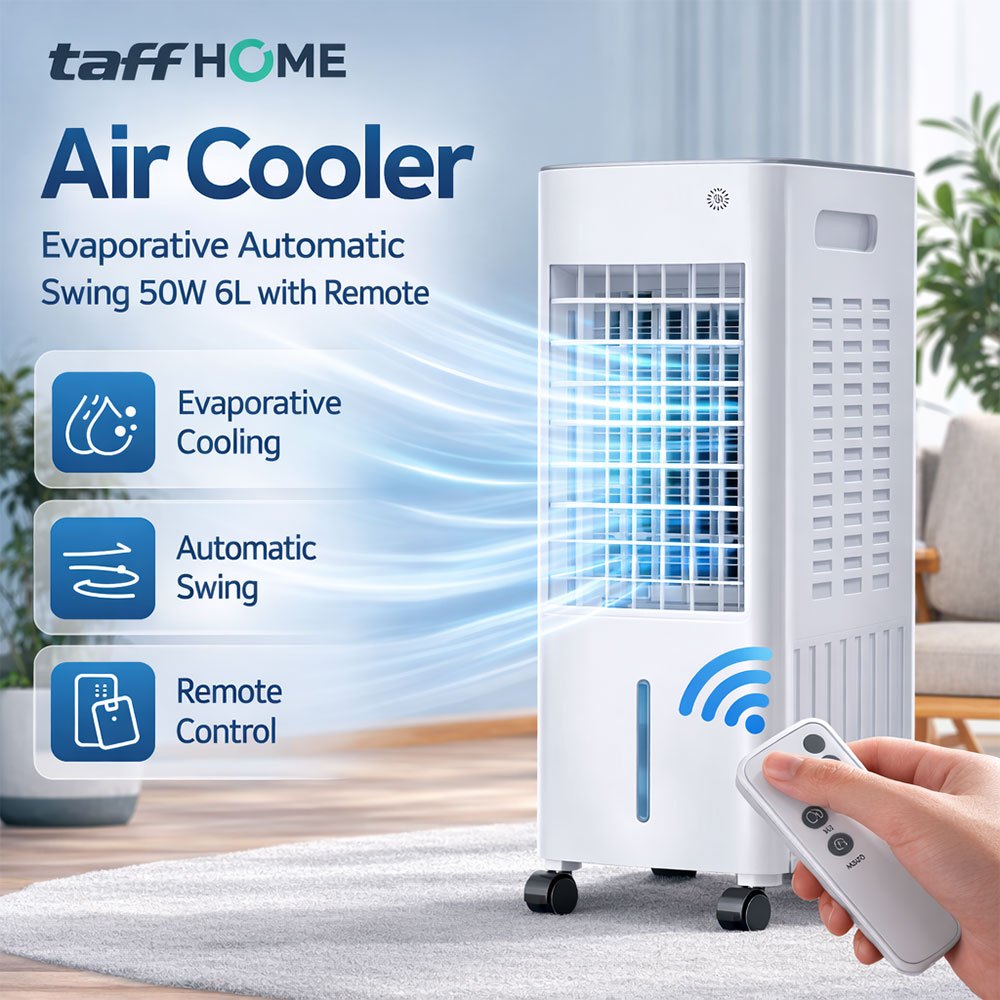 ​Air Cooler  6L Kipas Angin Pendingin Tangki Air Extra Besar Untuk Dinginkan Ruangan Industri Kantor