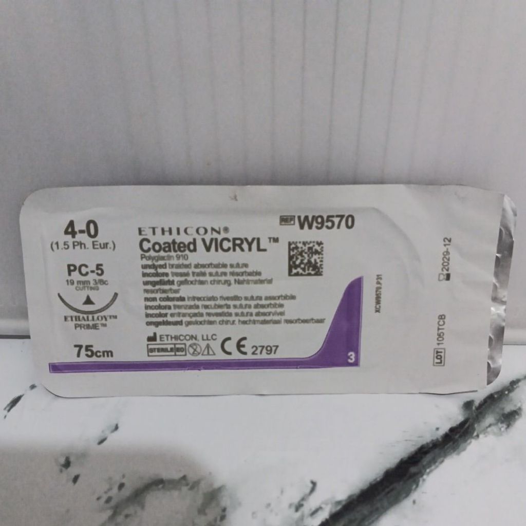 Vicryl 4 0 W9570 Cutting Pcs vicryl 4 0 cutting Pcs
