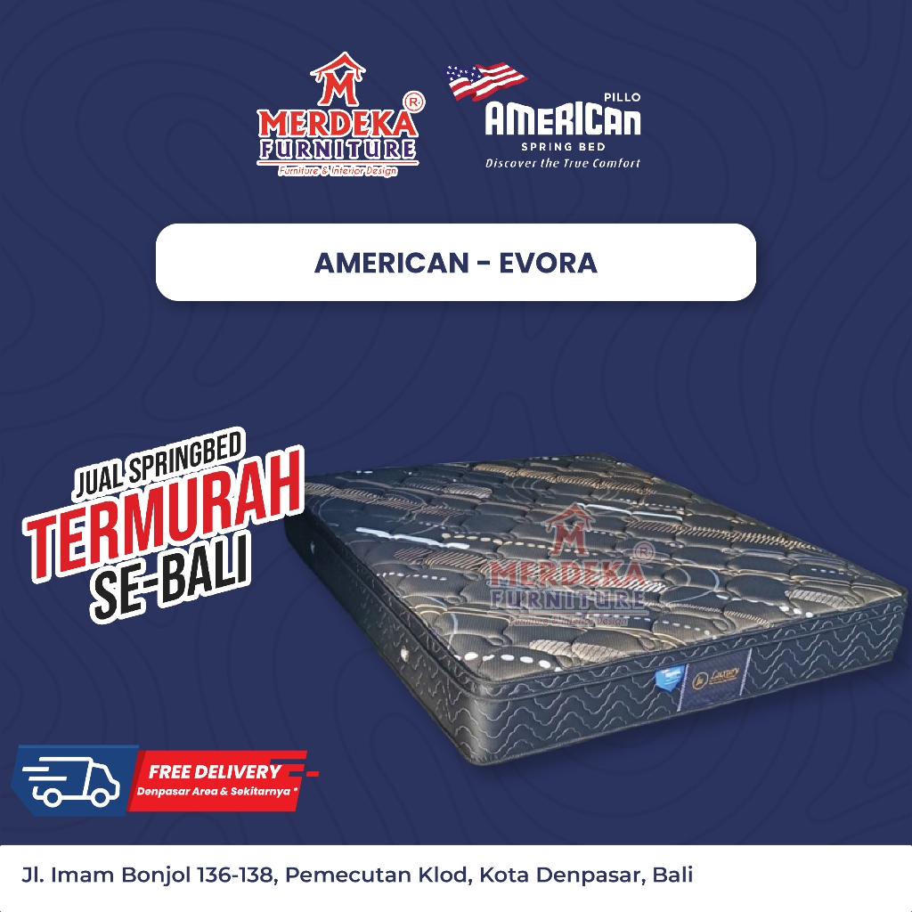 Kasur American Luxury ~ Evora | Spring Bed 160x200|