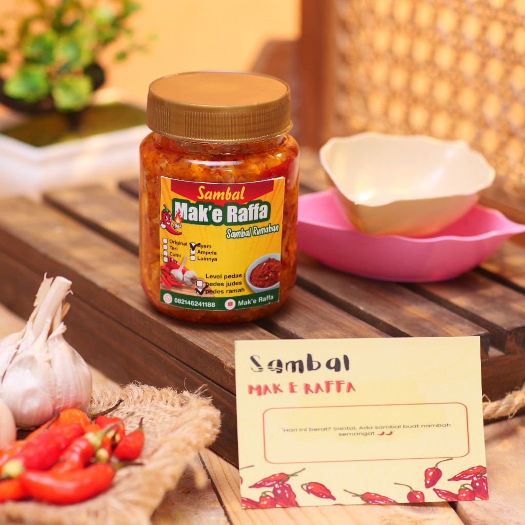 sambal mak'e Raffa Original kuliner pedas kuliner jawa timur kuliner sidoarjo sambal bu rudy