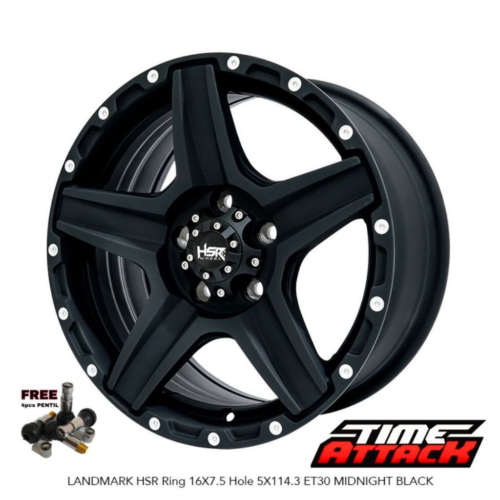 Velg HSR Wheel Landmark R16 Velg Mobil Rush Innova Xforce Hilux Rangga Velg HSR Ring 16