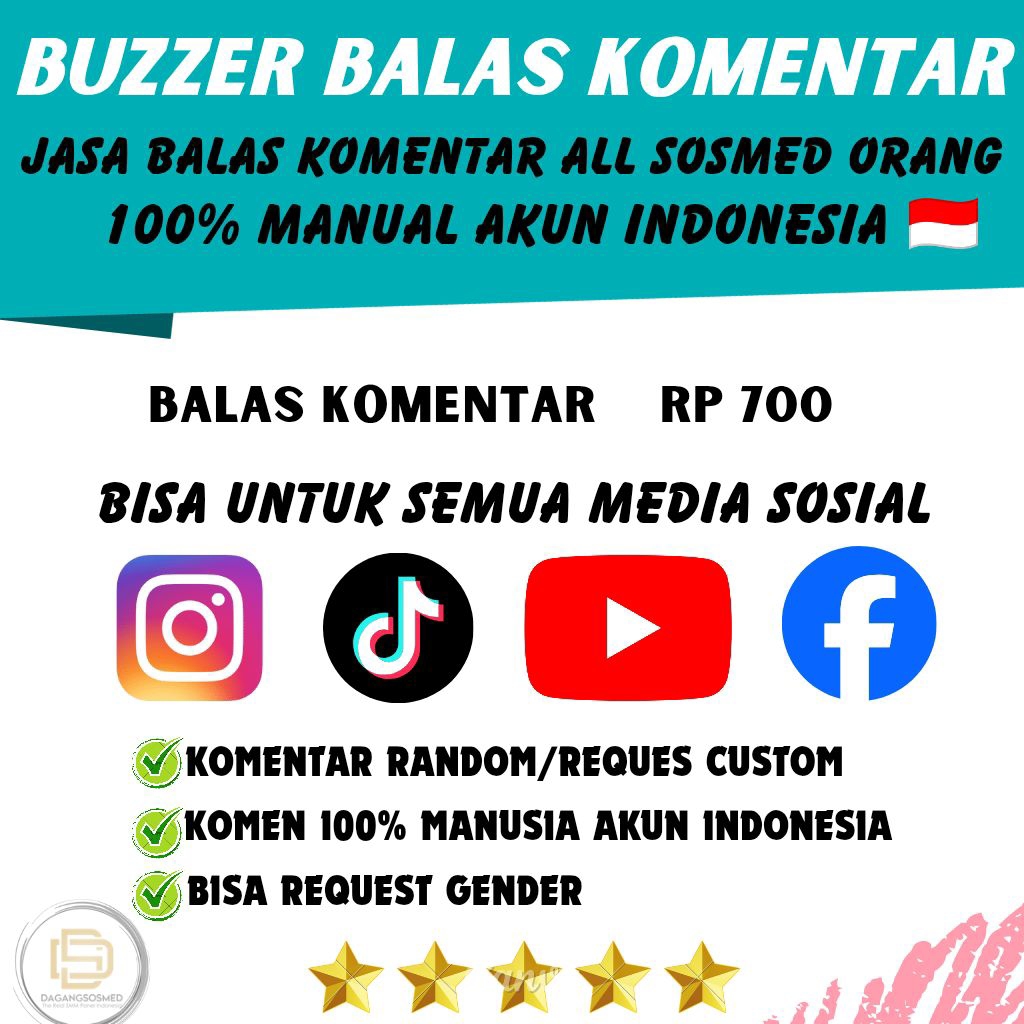 JASA BALAS KOMENTAR INSTAGRAMM BALAS KOMEN TIKT0K BALAS KOMEN YOUTUBE BALAS KOMEN FACEBOOK