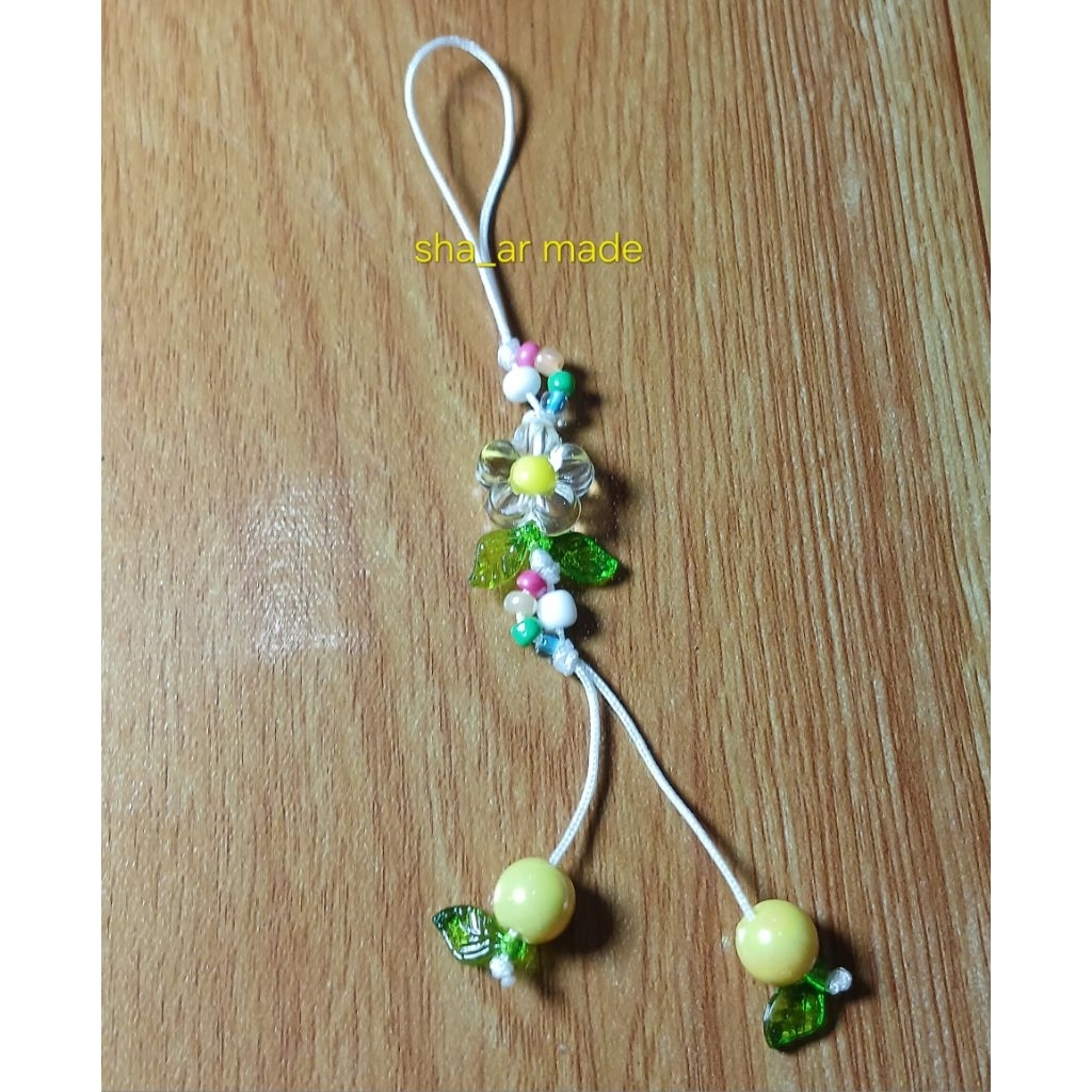 STRAP HP GANTUNGAN TAS/KUNCI BUNGA KUNING