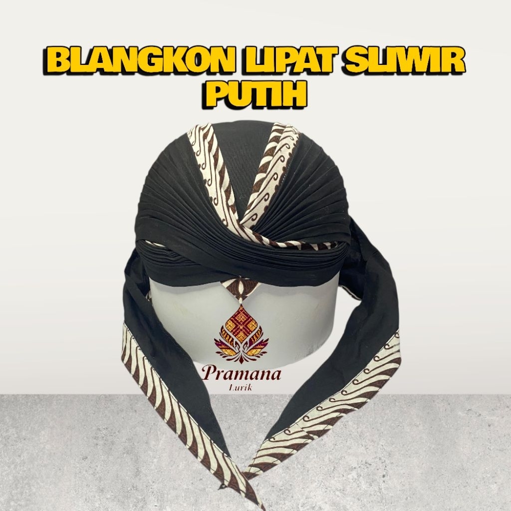 Blangkon Jogja Lipat Sliwir Putih