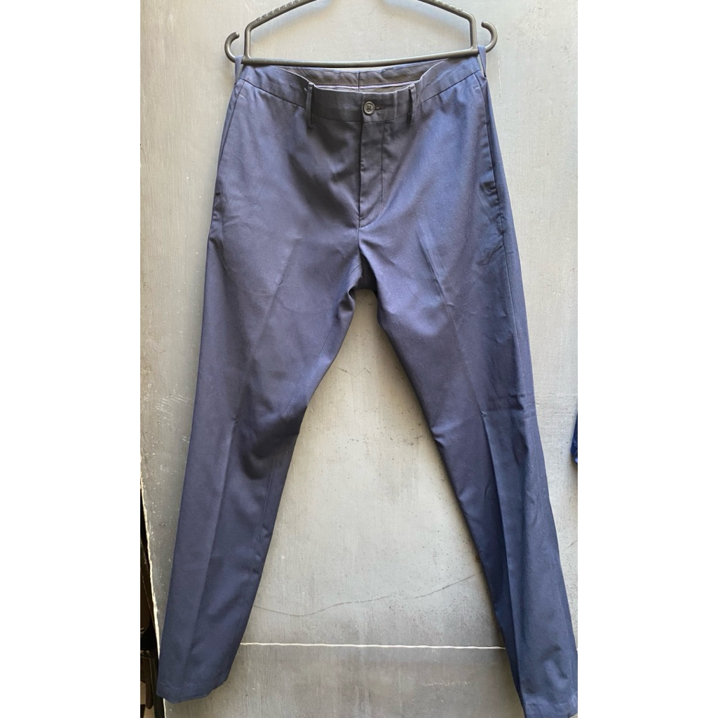 Preloved Celana Panjang Kain Dark Blue (Navy) Size 28 Unisex by The Executive