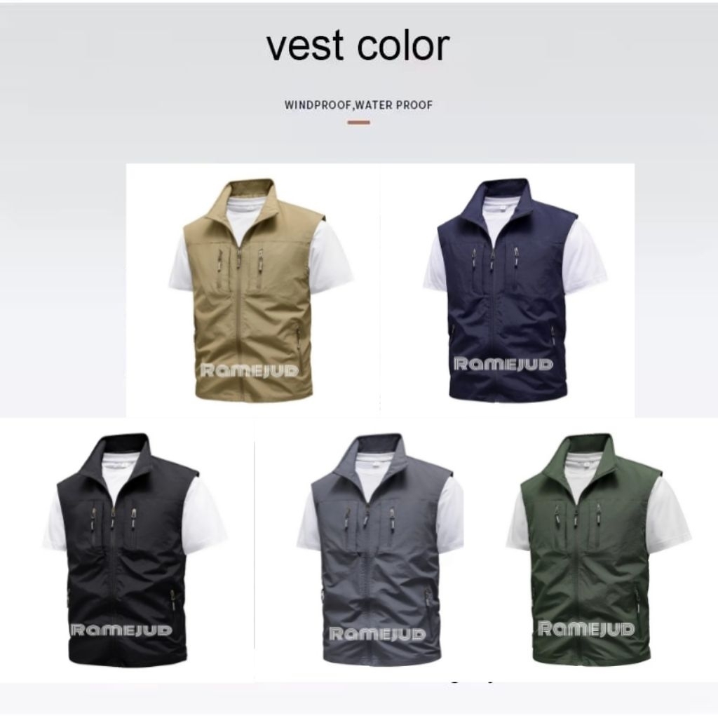 jaket rompi outdoor/jaket rompi kantor/jaket rompi lapangan