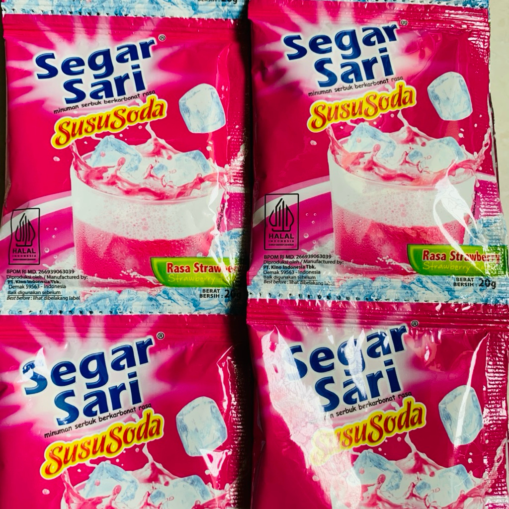 Segar Sari Susu Soda Rasa Stroberi Renceng