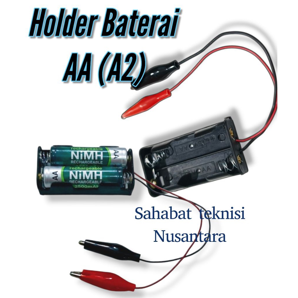 Holder Baterai AA | Rumah charger Baterai | box baterai AA / A2