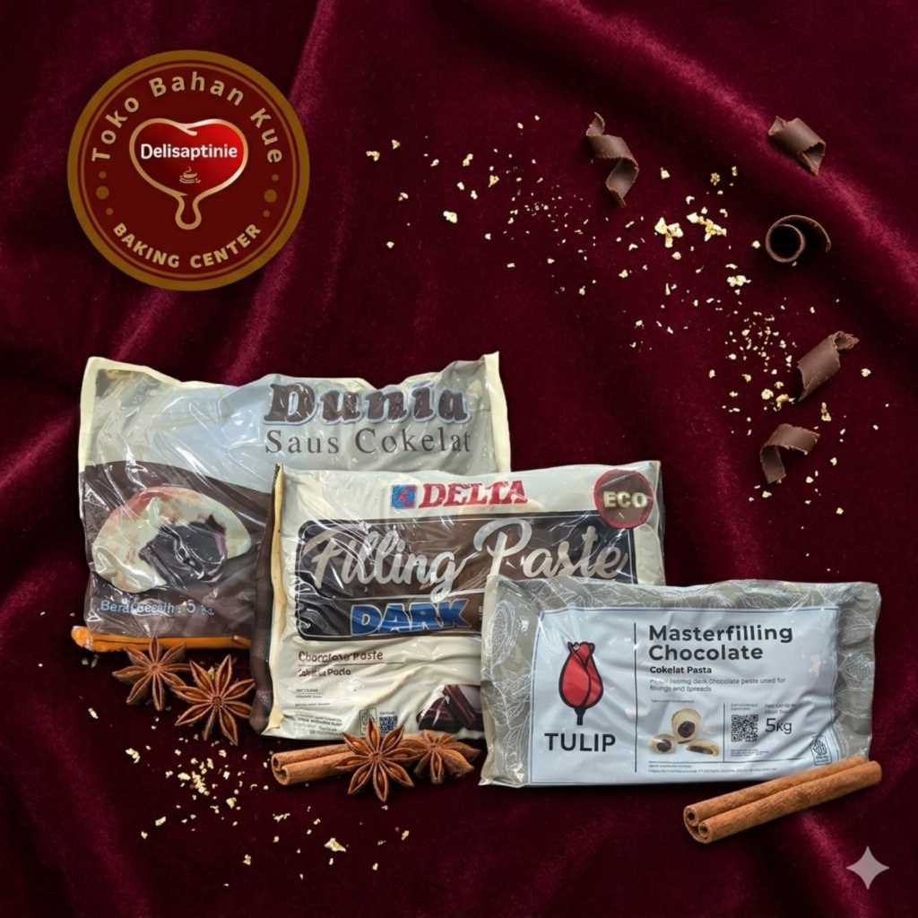 Filling Coklat (Isian Roti) | Tulip | Dunia | Delta | Berat Bersih 5kg | Kualitas Terjamin