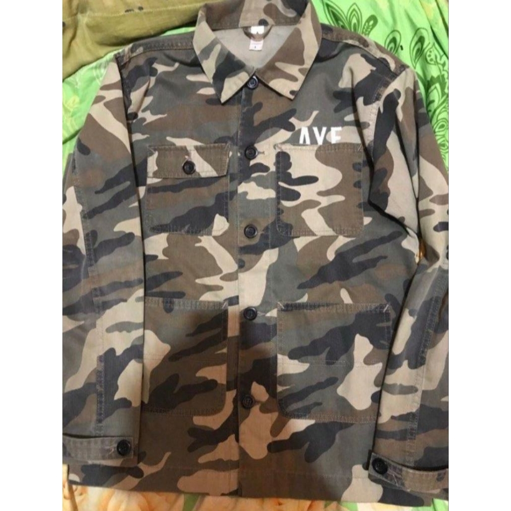 jaket army aye denim