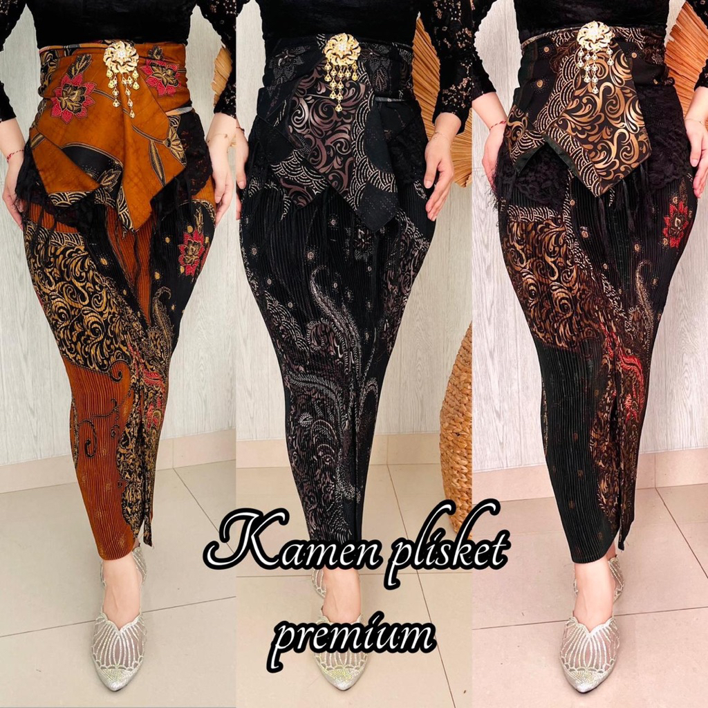 KAMEN PLISKET BATIK SET SLENDANG