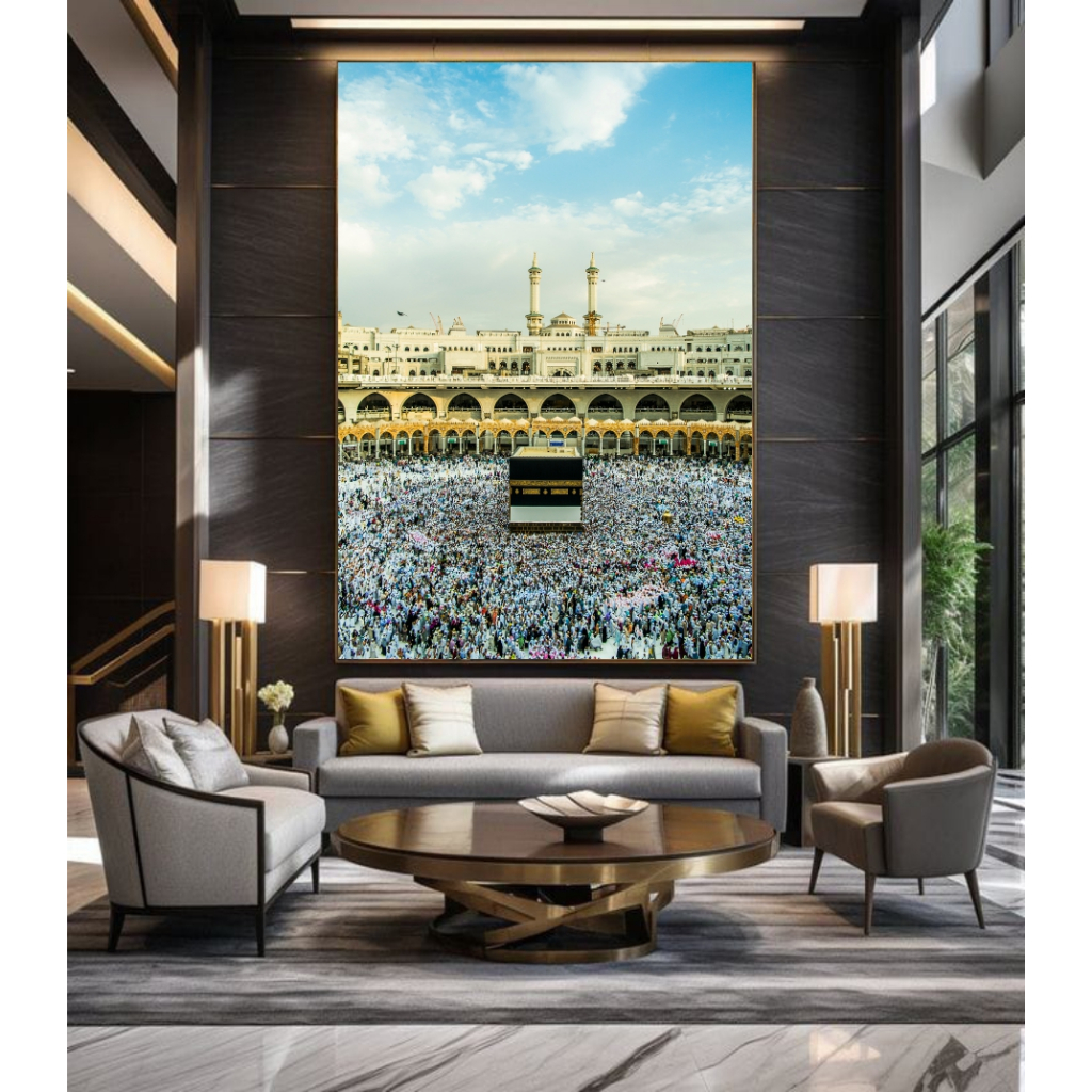 TERLENGKAP wallpaper mekkah 3d - wallpaper Mekkah Untuk Dekorasi Dinding rumah - Stiker Motif Mekkah