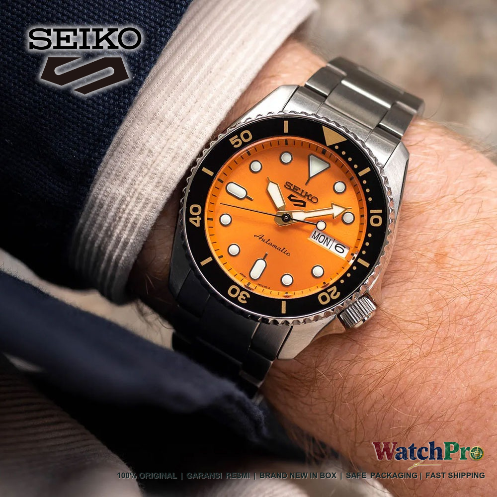 Seiko 5 Sports SRPK35 SRPK35K1 SKX Sports 38mm Original Jam Tangan Pria