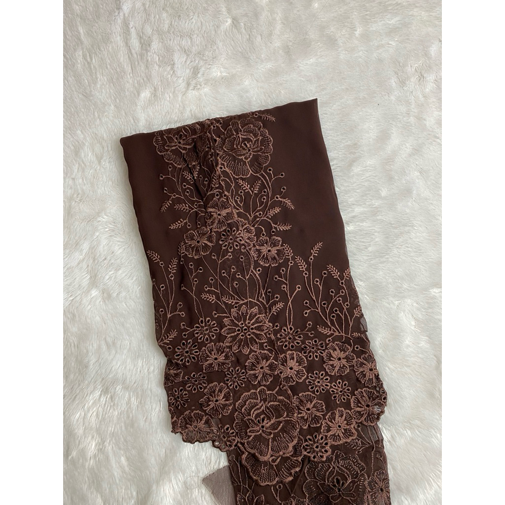 Kain Kebaya Bordiran Motif Gemitir | Kain Kebaya Bordir Terbaru