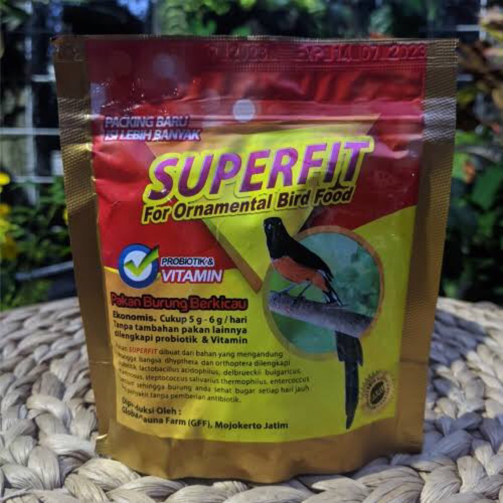Superfit Gold Pakan Burung Pur Kasar Voer 100gr