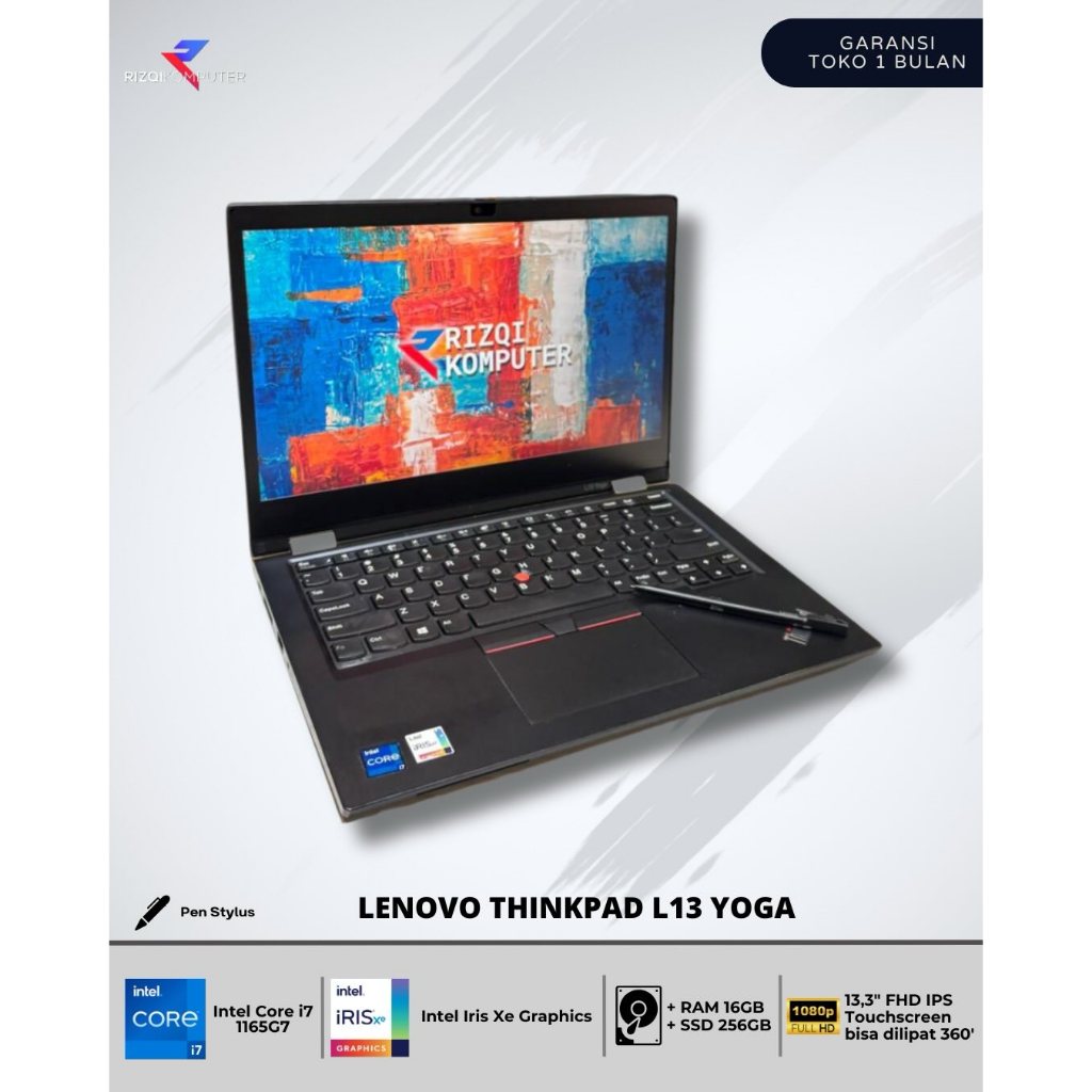 Lenovo Thinkpad L13 Yoga Intel Core i7-1165G7 RAM 16GB SSD 256GB all