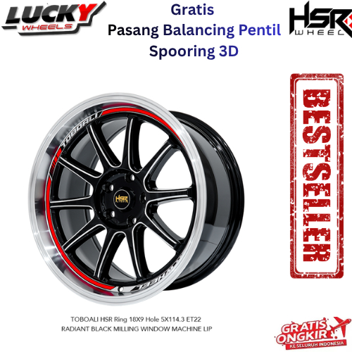 Velg Mobil Aplhard Hilux Innova Velg Racing HSR TOBOALI R18