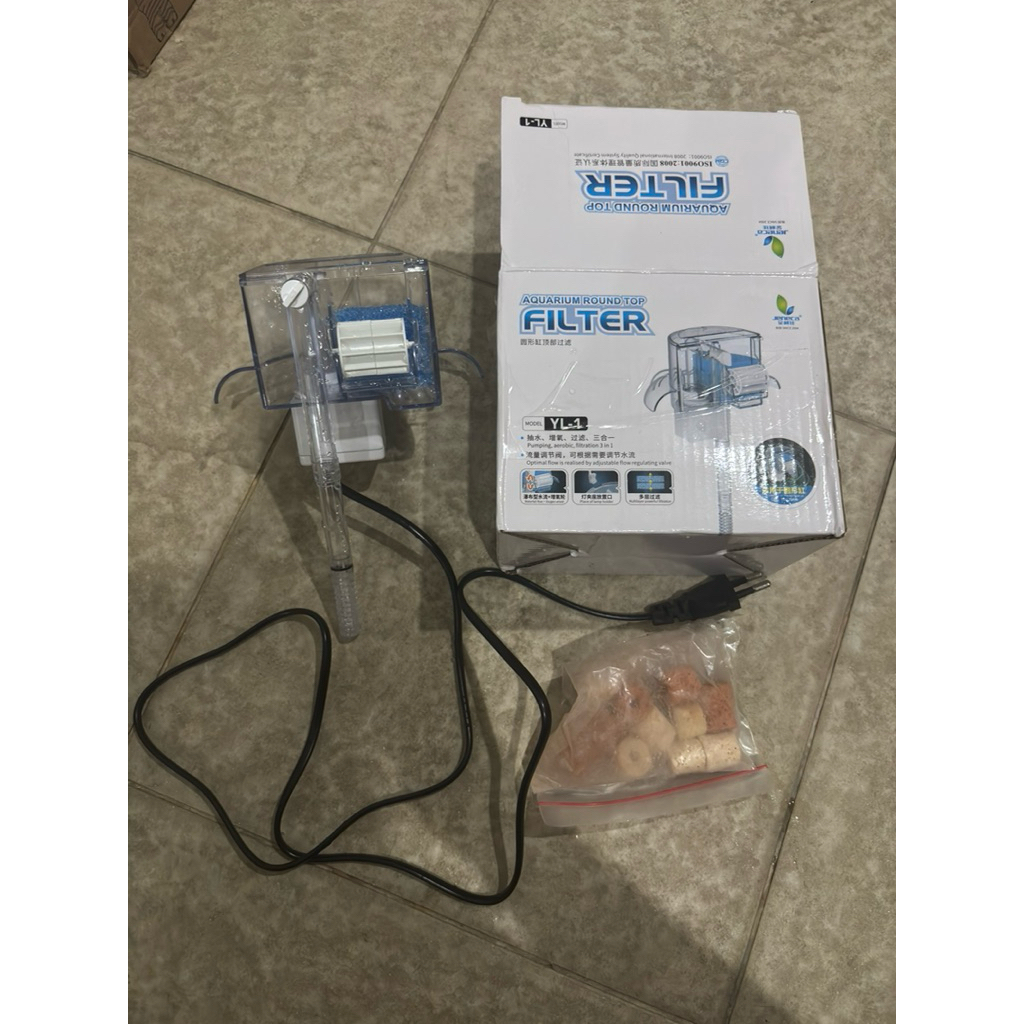 filter aquarium bulat