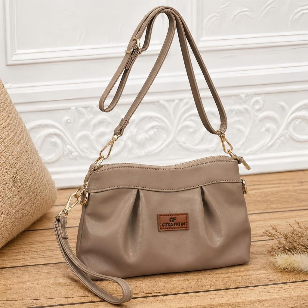 Tas Selempang Wanita ((COD)) Tas Selempang Bahu Wanita Stylihs Tas Selempang Fashion Wanita Kekinian