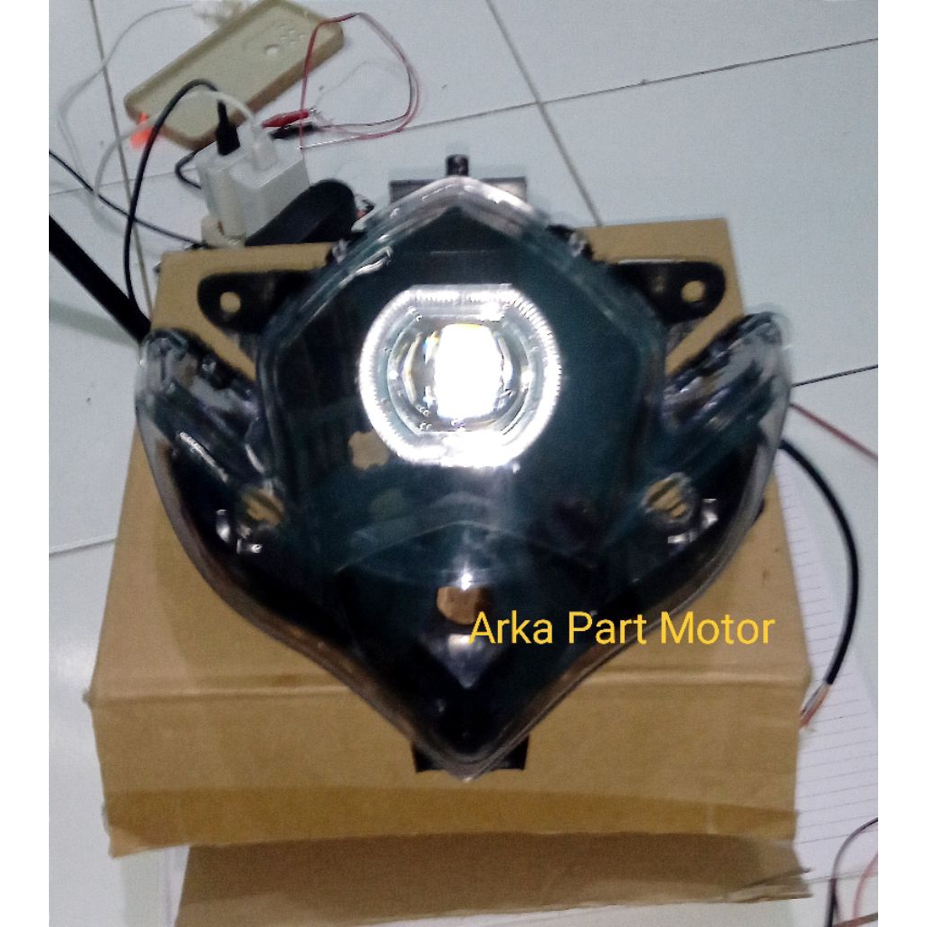Reflektor Headlamp Satria FU Barong Komplit Reflektor Satria Barong Plus Biled Kualitas Terbaik