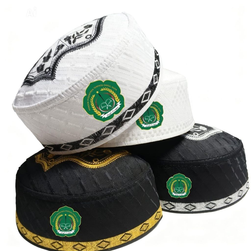 Peci Anak Terompah Malaysia Custom Bordir Logo