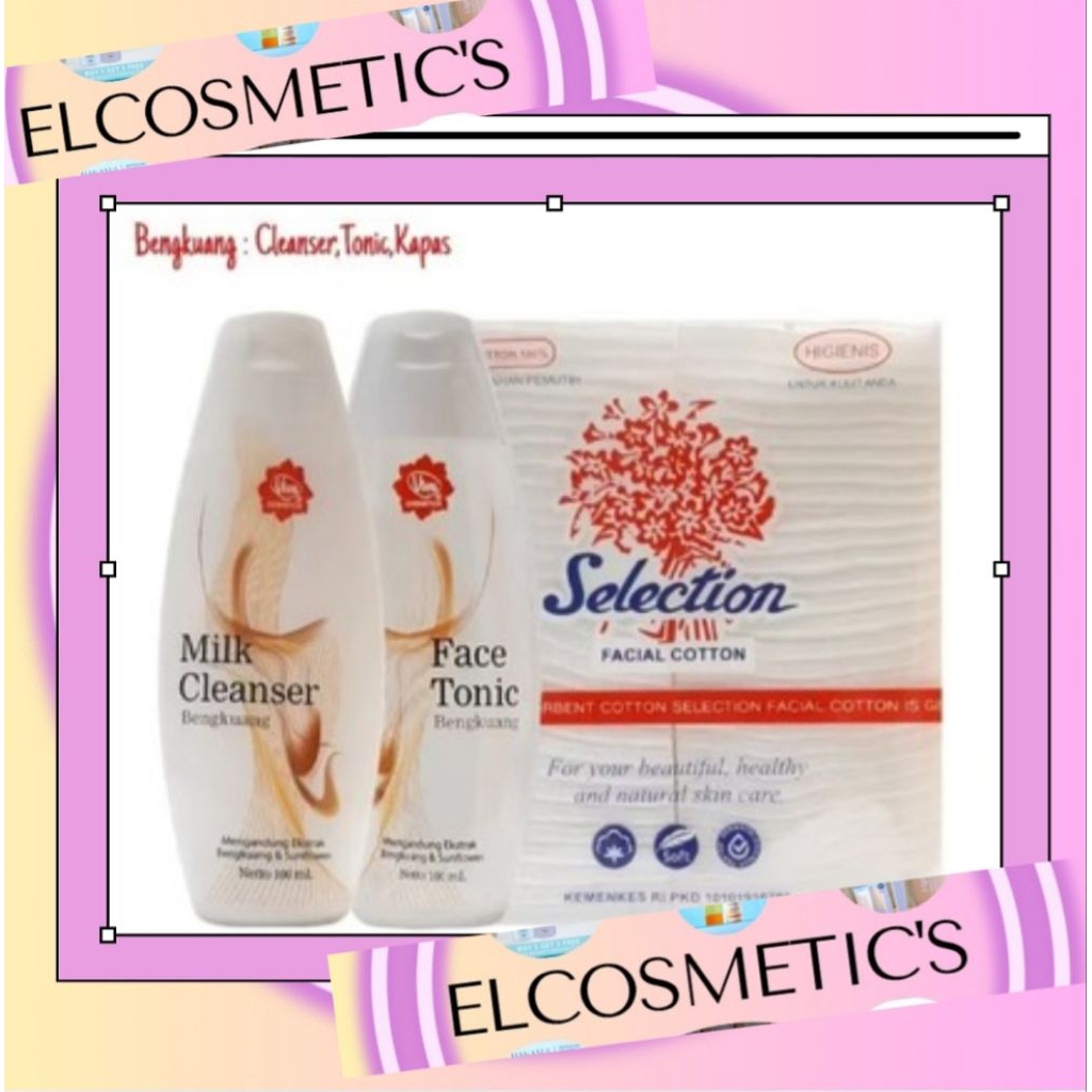 [PAKET] Viva Milk Cleanser Face Tonic 100ml & Kapas 35g