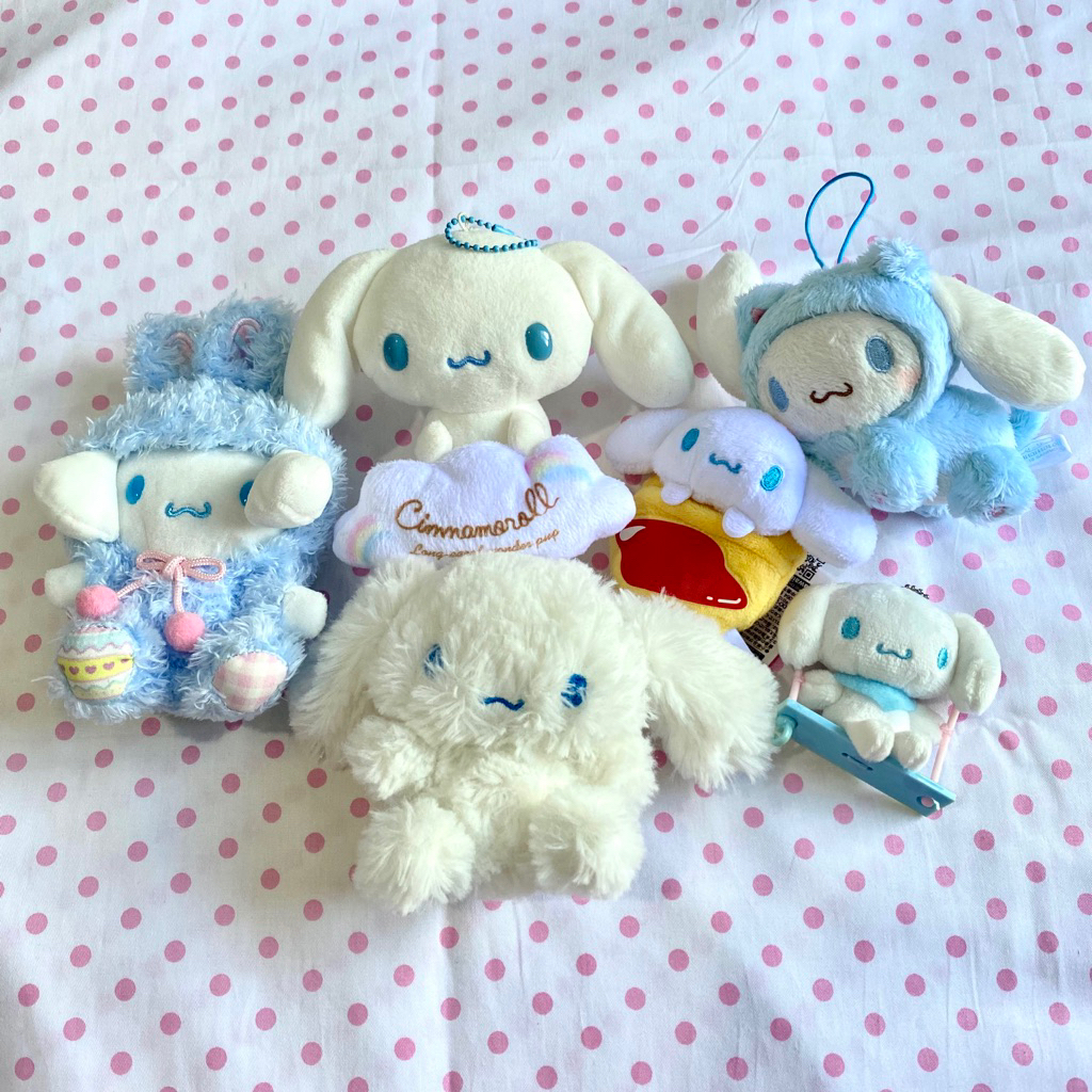 Cinnamoroll Sanrio Plush Plushie Keychain Gantungan Kunci Boneka