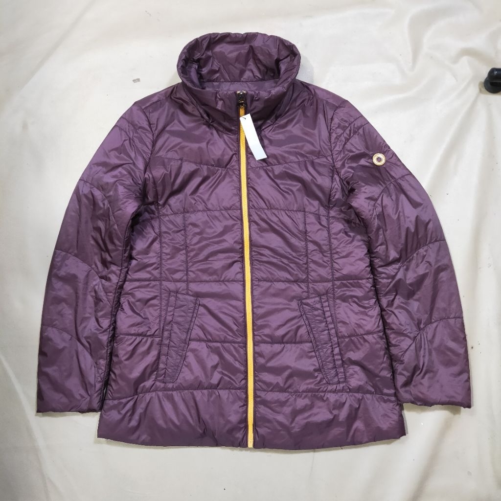 jaket puffer jack Nicklaus magenta size L women used verygood