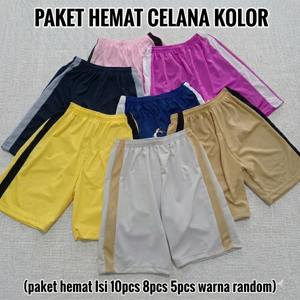 PAKET HEMAT 10PCS Celana kolor bola dewasa termurah/Celana kolor santai/kolor bola dewasa