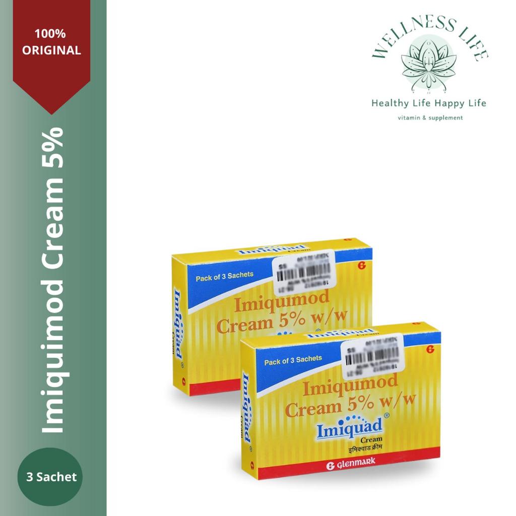 WELLNESS LIFE Imiquad Imiquimod cream kutil kelamin, mengobati kanker kulit - IMIQUAD