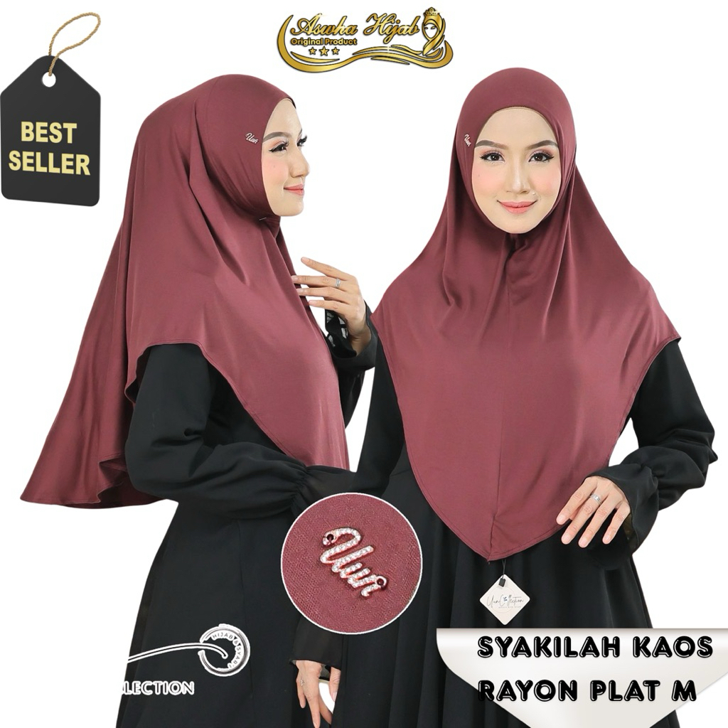HIJAB RAYON KAOS KODE SYAKILA PLAT UUN ORIGINAL PRODUCT
