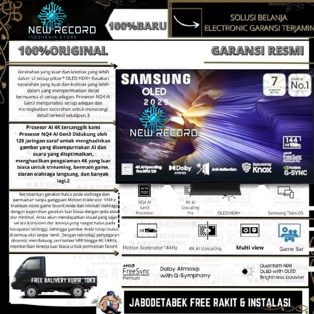 QA42S90FAKXXD) SAMSUNG 42S90F 4K SMART TV OLED 42'INCH 2025 - QA42S90F
