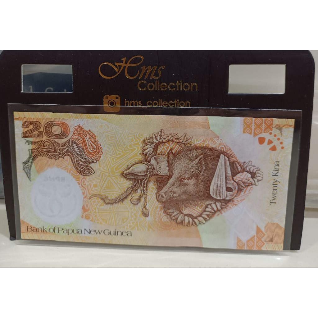 Uang Papua new guinea 20kina UNC untuk koleksi