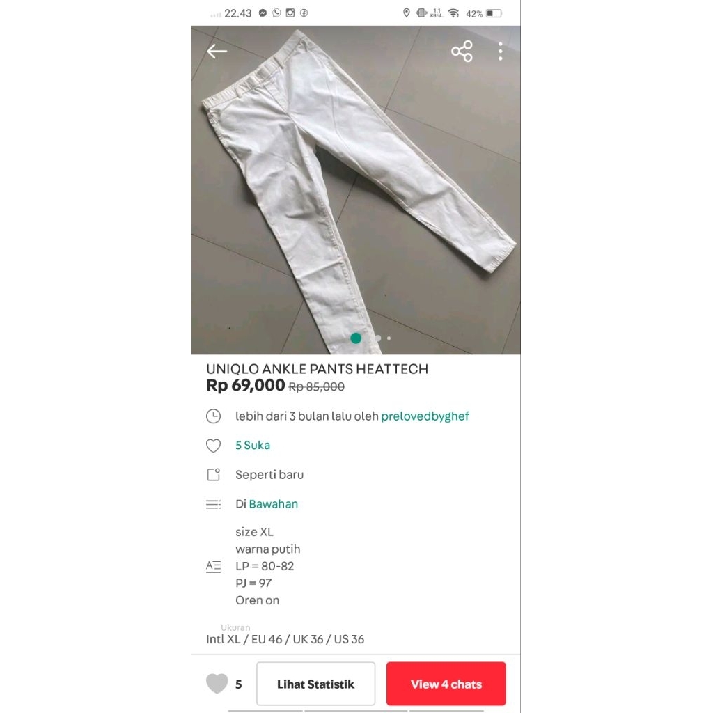 UNIQLO ANKLE PANTS