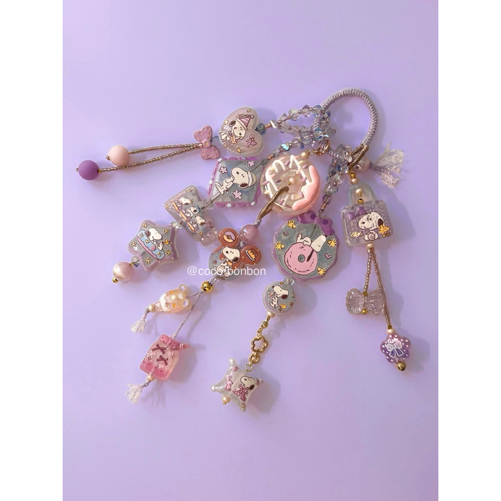 Snoopy Peanuts Bag Charm | Snoopy Keychain