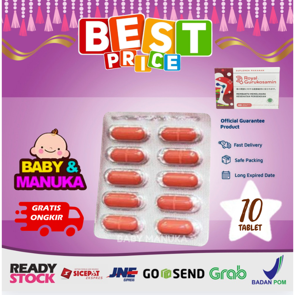(PER STIP) Royal Gurukosamin 1200 mg 1200mg Glukosamin obat persendian