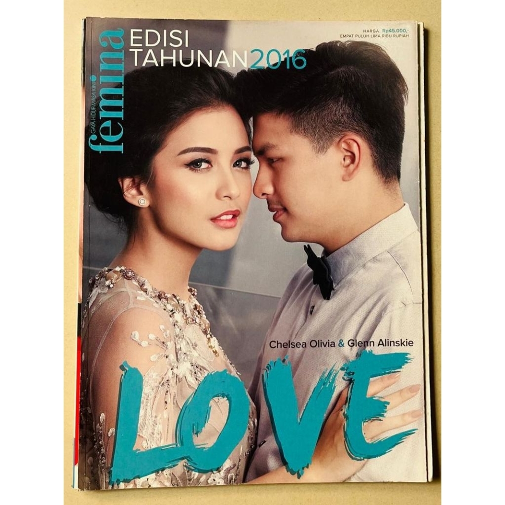 Majalah Femina Edisi Tahunan 2016 : Chelsea Olivia - Glenn Alinskie, Yovie Widianto, Glenn Fredly