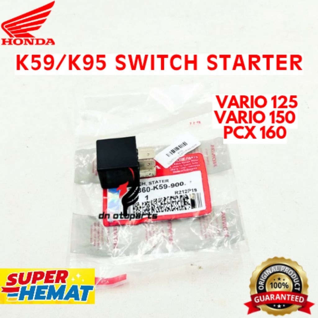 SWITCH STARTER ORIGINAL HONDA KODE K59 / K95, SWITCH STARTER VARIO 125, SWITCH STARTER VARIO 150 SWI