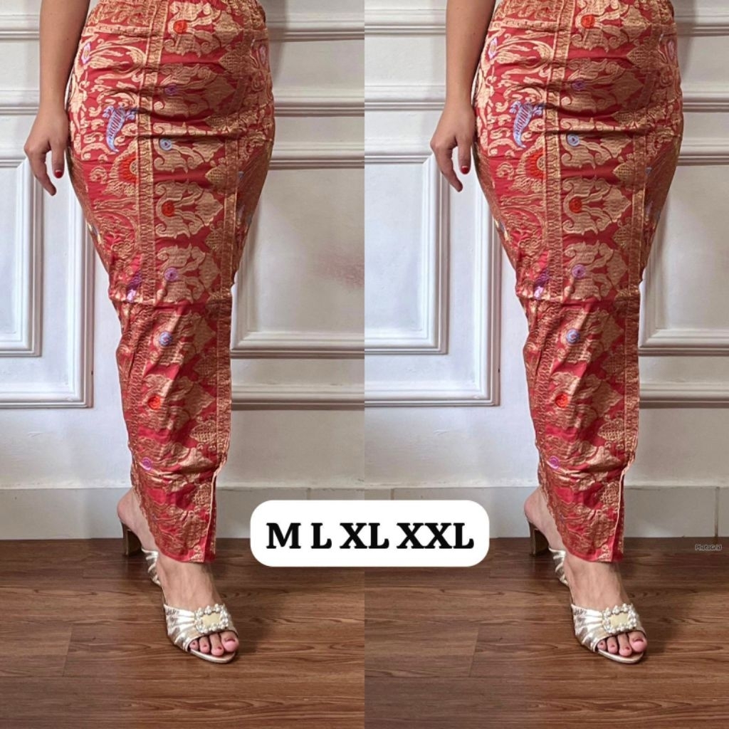 KAMEN JADI BORDIR SONGKET PREMIUM STRECH ANJANI // ROK BORDIR SONGKET BALI// KAMEN JADI