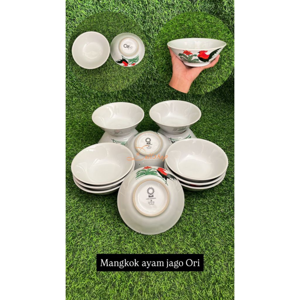 Mangkok Ayam Jago Keramik, Mangkok Bakso