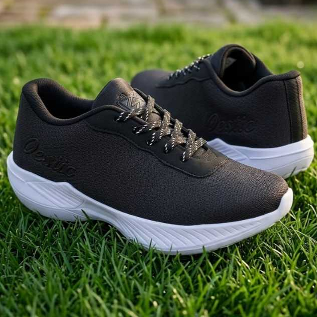 SEPATU SEKOLAH HITAM POLOS / SEPATU SEKOLAH OLAHRAGA & OUTDOOR / SEPATU KETS FULL BLACK PRIA WANITA